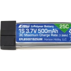 E-flite 1S 25C High Current LiPo Battery Pack w/UMX Connector (3.7V/500mAh)