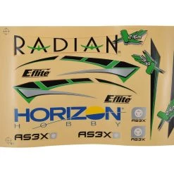 E-flite Radian XL Decal Sheet -E-flite Sales efl5512 1