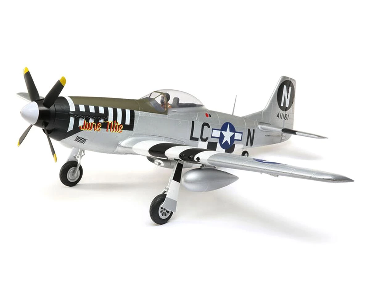 E-flite P-51D Mustang 1.2m Bind-N-Fly Basic Electric Airplane w/AS3X & SAFE Technology 3 E-flite P-51D Mustang 1.2m Bind-N-Fly Basic Electric Airplane w/AS3X & SAFE Technology