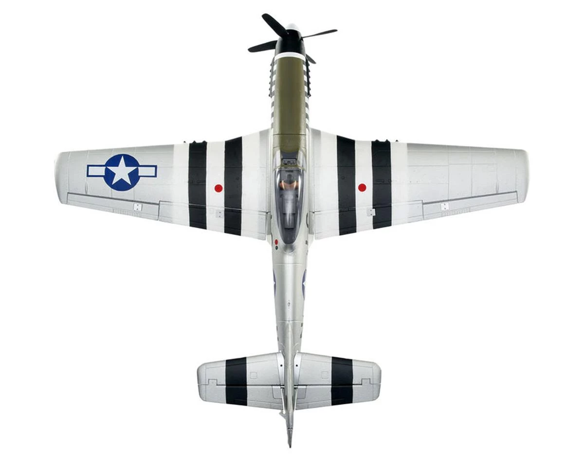 E-flite P-51D Mustang 1.2m Bind-N-Fly Basic Electric Airplane w/AS3X & SAFE Technology 6 E-flite P-51D Mustang 1.2m Bind-N-Fly Basic Electric Airplane w/AS3X & SAFE Technology - Image 4