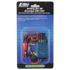 E-flite 60-Amp Pro Switch-Mode V2 BEC Brushless ESC -E-flite Sales efla1060b 2