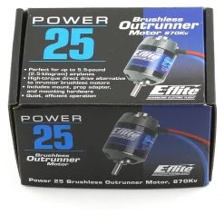 E-flite Power 25 Brushless Outrunner Motor, 870Kv: 3.5mm Bullet -E-flite Sales eflm4025a 2