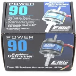 E-flite Power 90 Brushless Outrunner Motor, 325Kv: 4mm Bullet -E-flite Sales eflm4090a 2