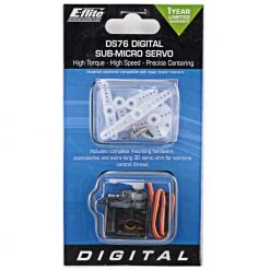 E-flite DS76 7.6-Gram Digital Sub-Micro Servo -E-flite Sales eflrds76 2